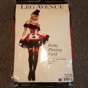 NEW Ace Spade Queen Hearts Costume Card Alice SEXY